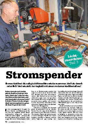 Lichtmaschinenkunde, Teil 3