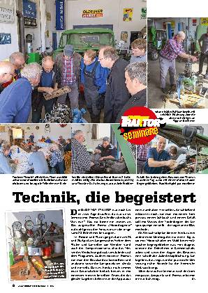 OLDTIMER TRAKTOR-Seminar Motordiagnostik