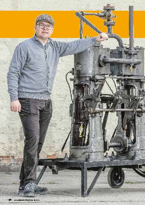 Gottwald-Zweizylinder-Dampfmaschine